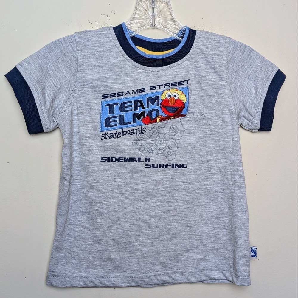Vintage Team Elmo Sesame Street Skateboards Sidewalk Surfing Y2K Toddler Size 5T